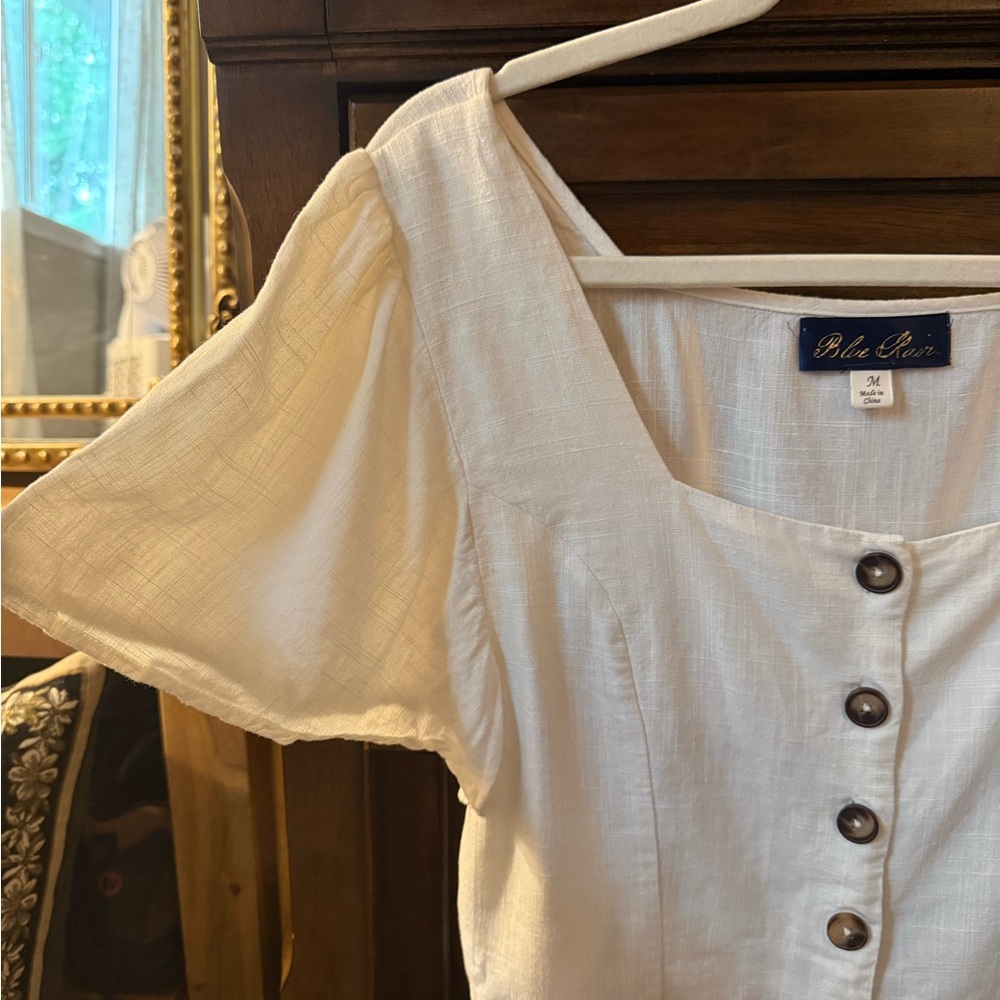 Ivory Button-Up Top - Picture 5 of 5